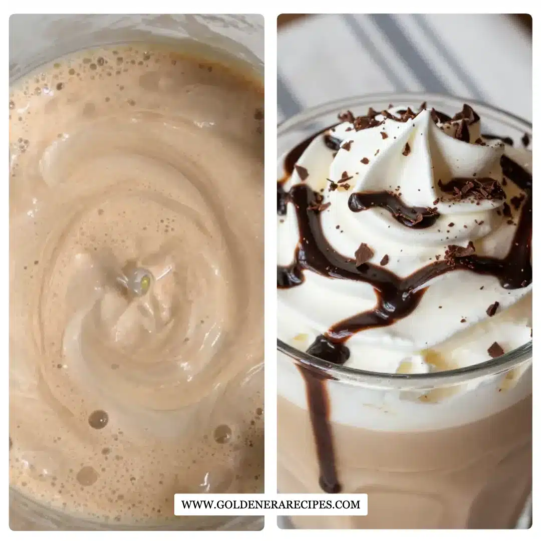 Homemade Mocha Frappuccino with Sea Salt