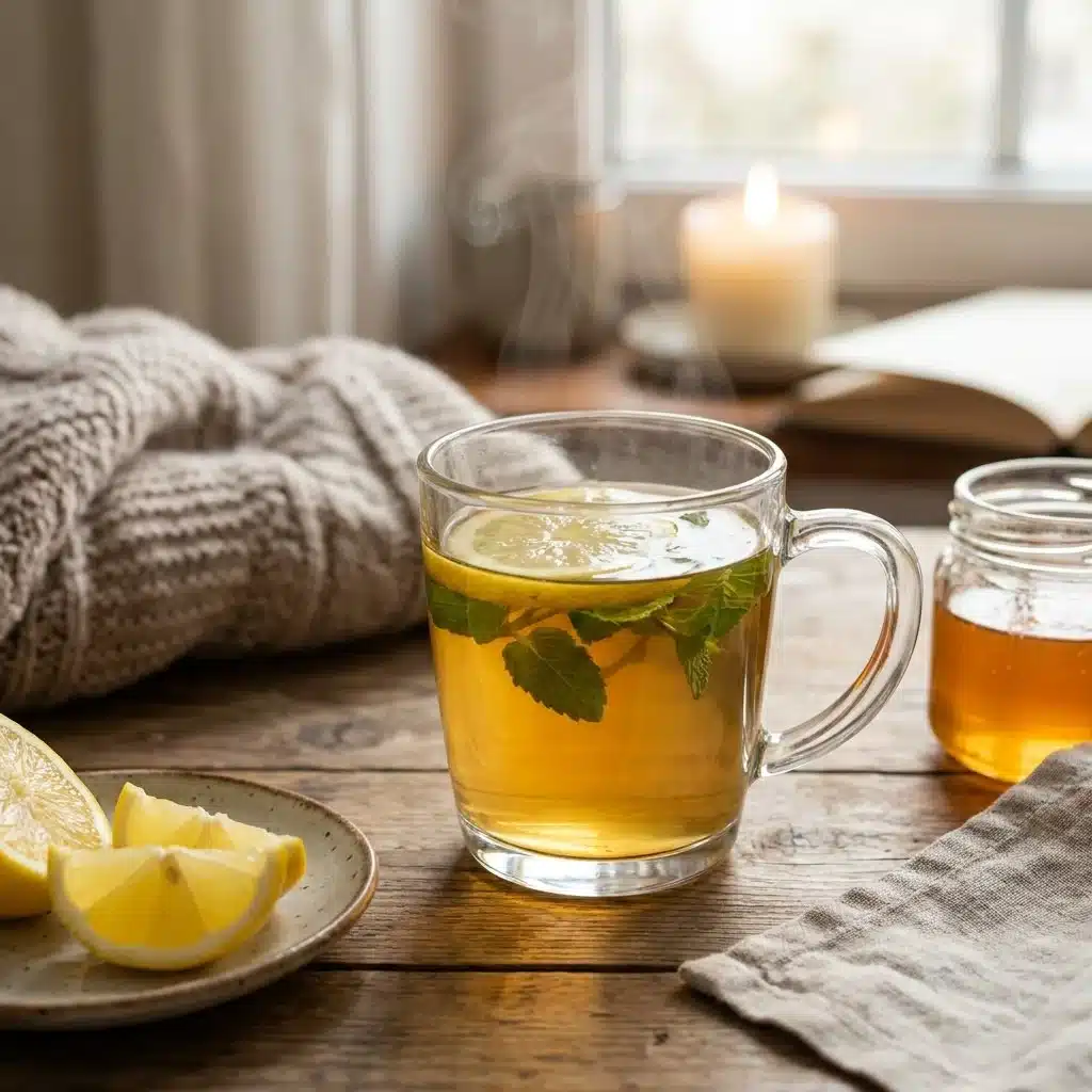 Hot ACV Lemon Cayenne Drink