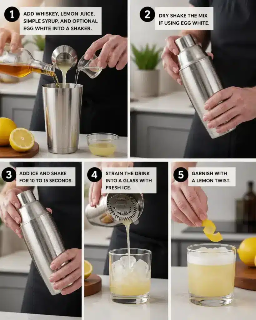 5 Simple Steps to Craft the Perfect Whiskey Sour Recipe 4 5 Simple Steps to Craft the Perfect Whiskey Sour Recipe