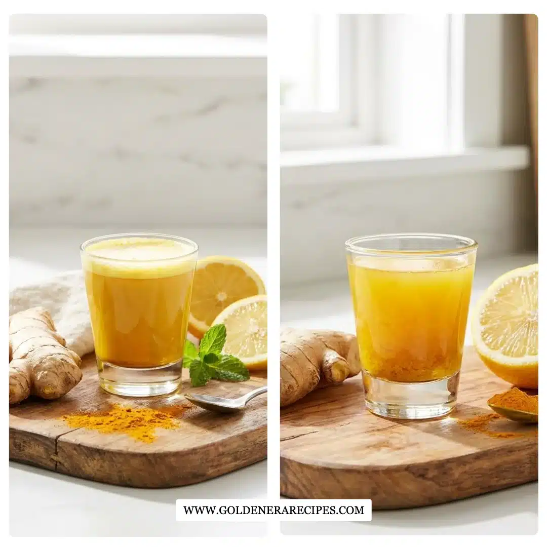 Lemon Ginger Turmeric Shot Boosts Immunity