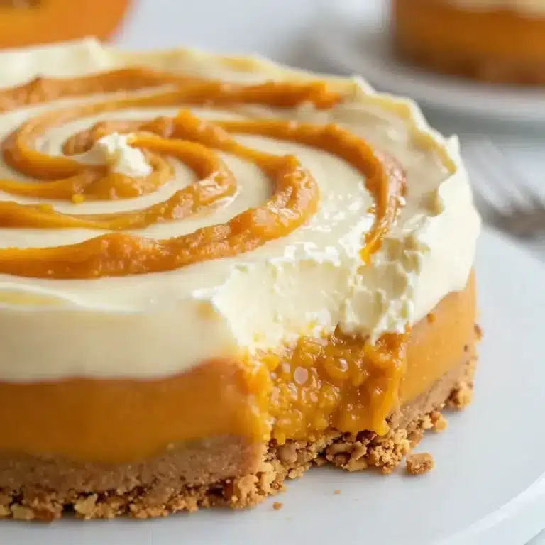 Soft and elegant pumpkin cheesecake slice on a plate