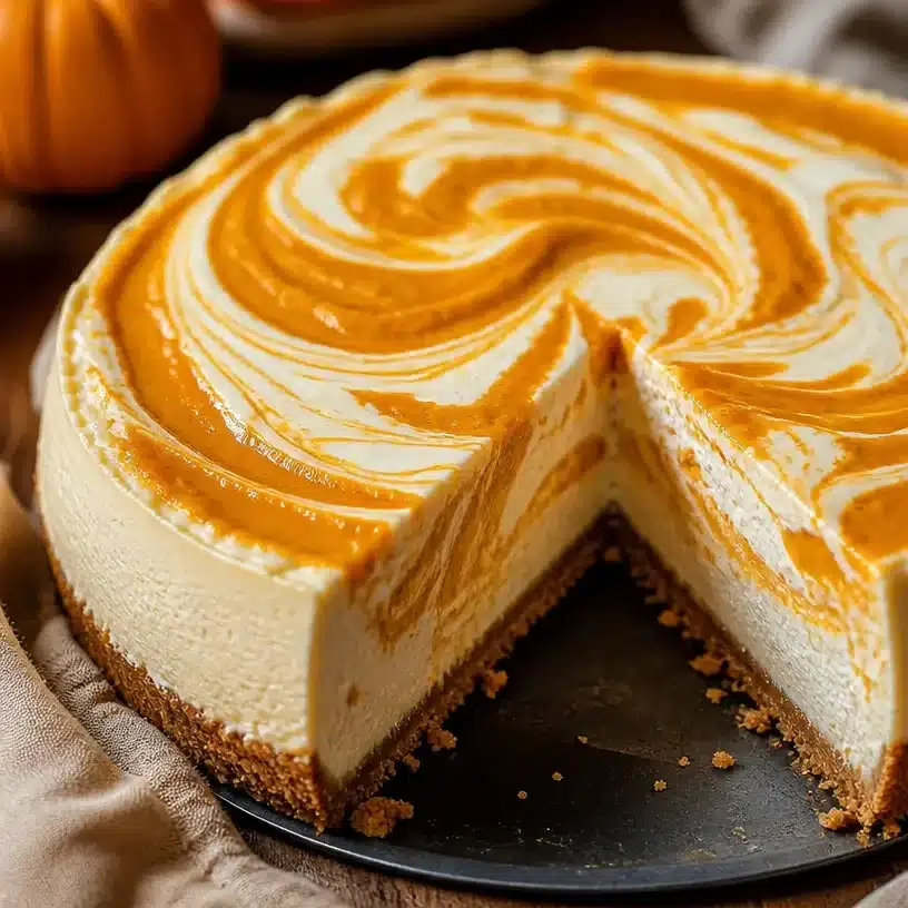 Pumpkin Cheesecake Soft And Elegant