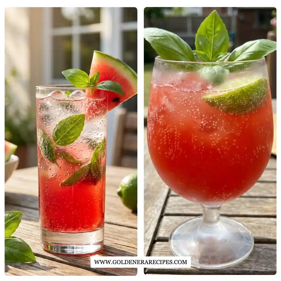 Watermelon Basil Mocktail Refreshing Sip
