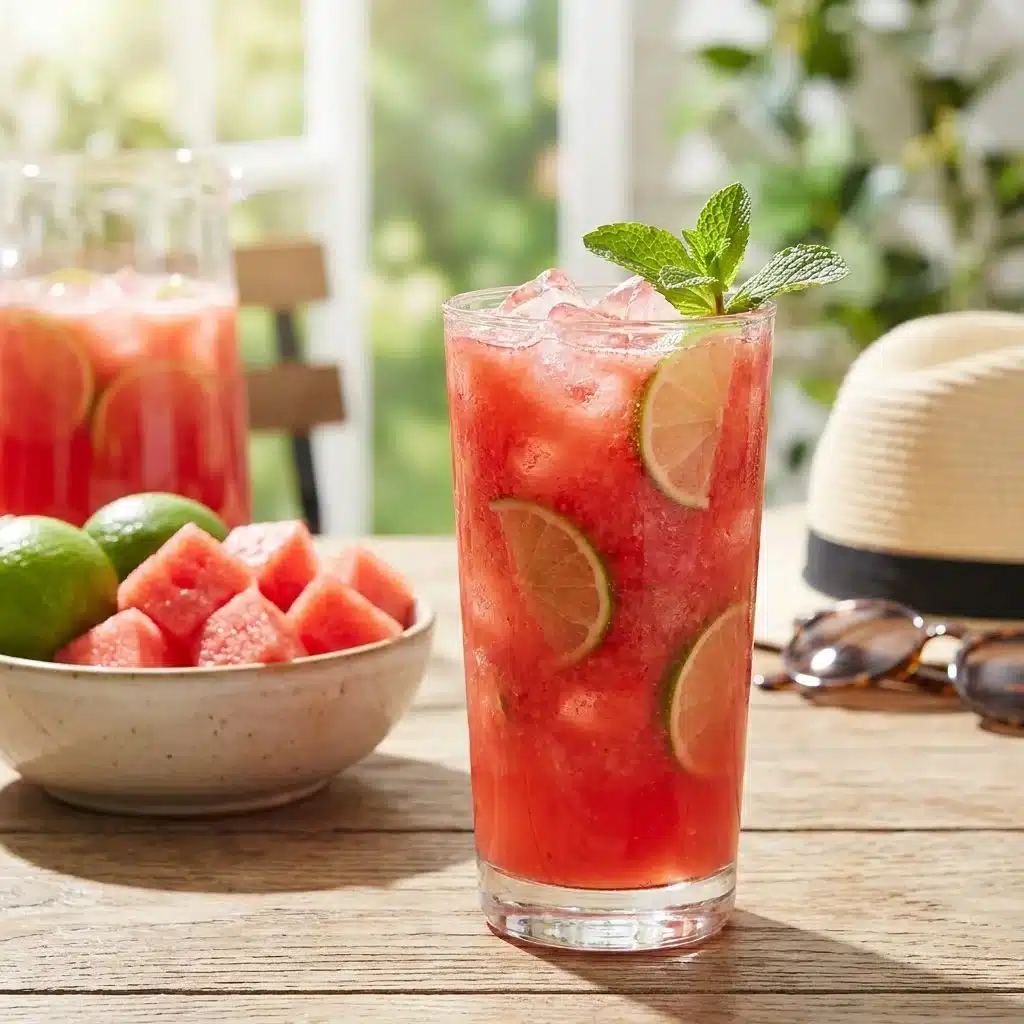 Watermelon Lime Refresher Hydrates Naturally