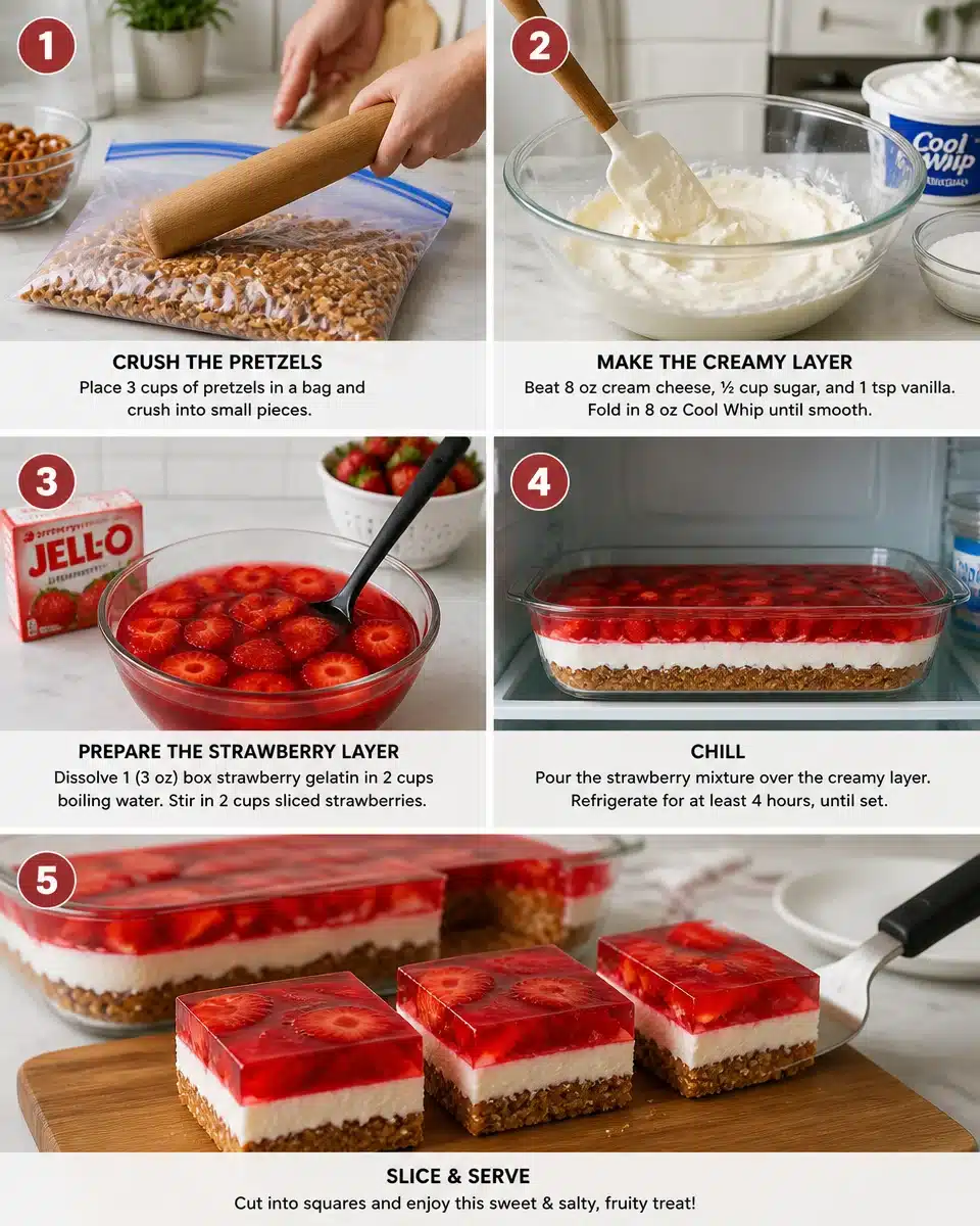 Delicious Strawberry Pretzel Salad You’ll Love This Summer 4 Delicious Strawberry Pretzel Salad You’ll Love This Summer