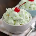 Delicious Pistachio Jello Salad with Cool Whip and crushed pineapple