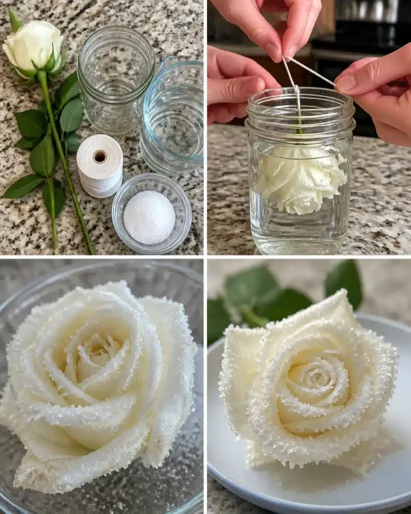 DIY Crystal Wedding Rose for Wedding Decor