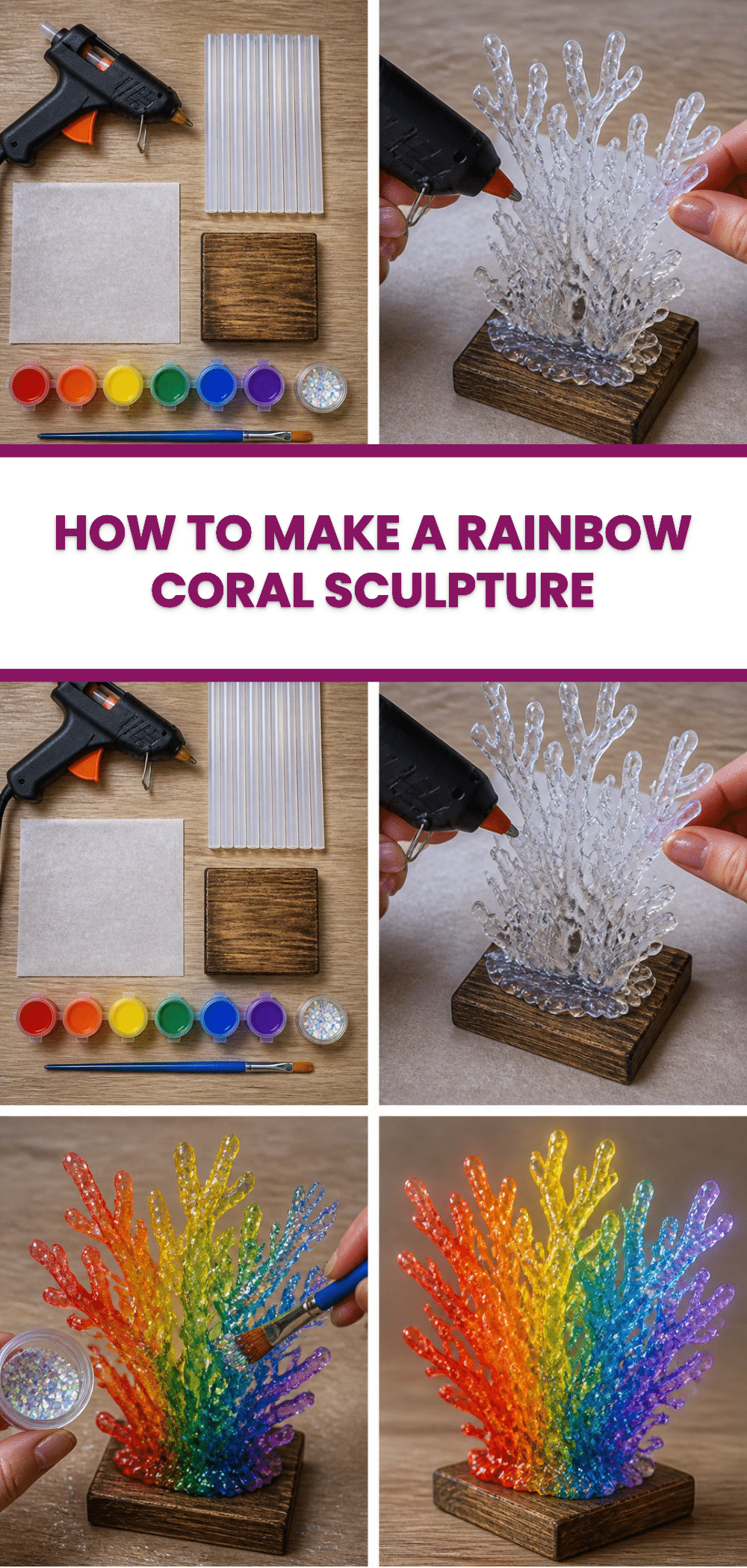 How to Make a Rainbow Coral Sculpture