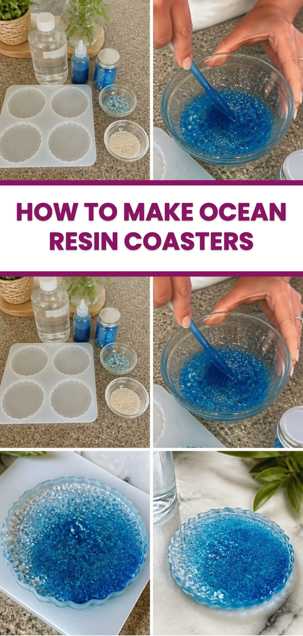 How to Make Ocean Resin Coasters