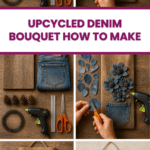 Upcycled Denim Bouquet How to Make