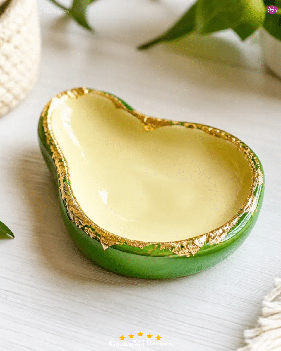 DIY Air-Dry Clay Avocado Trinket Dish With Gold Leaf 3 DIY Air-Dry Clay Avocado Trinket Dish With Gold Leaf