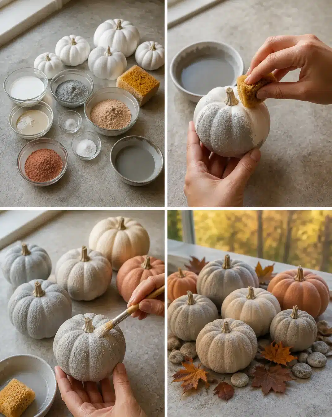DIY Dollar-Store Pumpkin Matte Stone Makeover