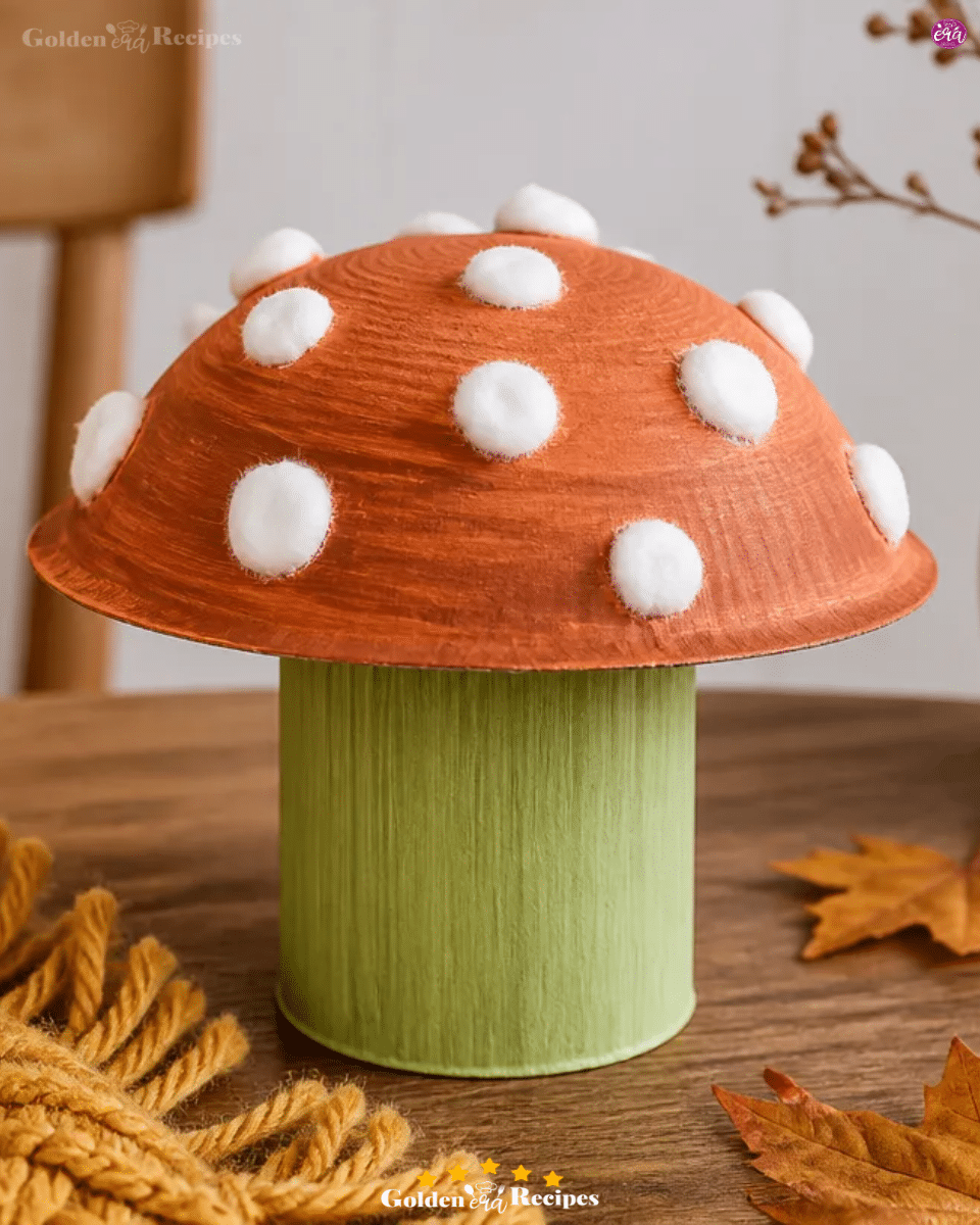 DIY Mushroom Paper Plate Craft for Kids 70s Style 3 DIY Mushroom Paper Plate Craft for Kids 70s Style