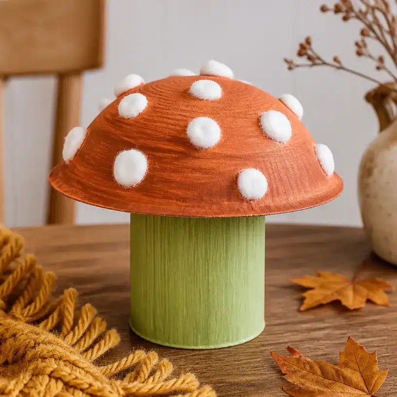 DIY Mushroom Paper Plate Craft for Kids 70s Style 4 Mushroom Paper Plate Craft for Kids 70s Style
