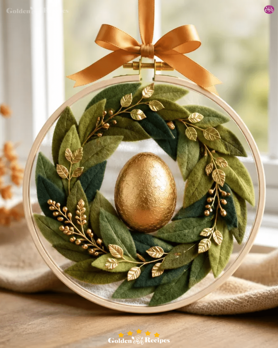 How to Make an Avocado Gold Leaf Embroidery Hoop Wreath 3 How to Make an Avocado Gold Leaf Embroidery Hoop Wreath