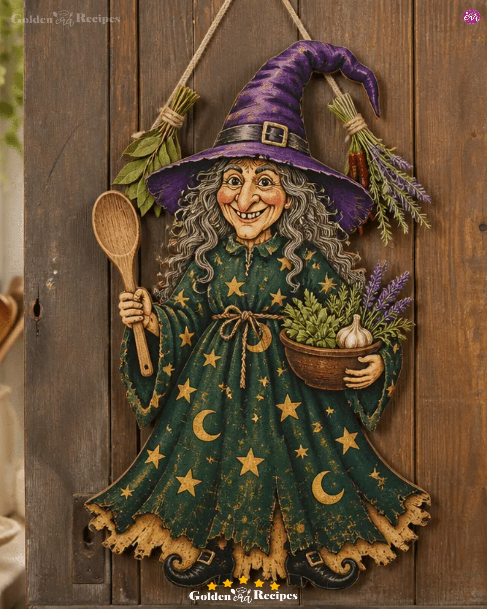 How to Make a Cardboard Vintage Kitchen Witch Door Hanger 3 How to Make a Cardboard Vintage Kitchen Witch Door Hanger